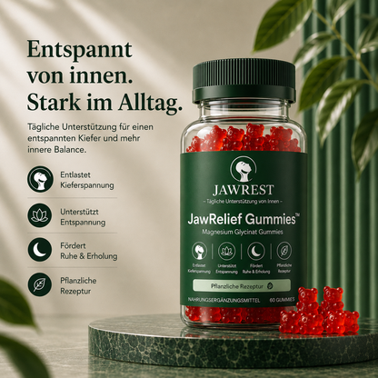 JawRelief Gummies™ | Magnesiumglycinat Fruchtgummis (60 Stück)