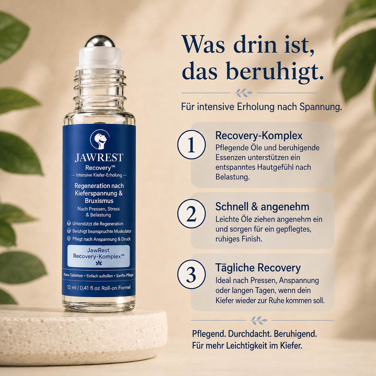 JawRest Regeneration™ - Ergänzende Pflege nach Kieferspannung