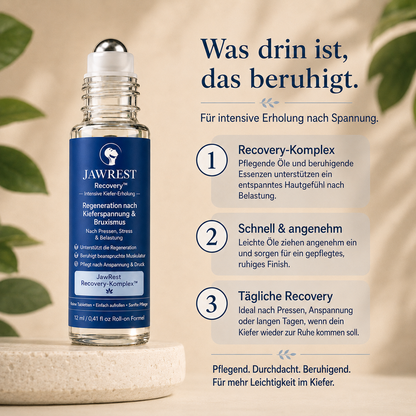 JawRest Regeneration™ - Ergänzende Pflege nach Kieferspannung