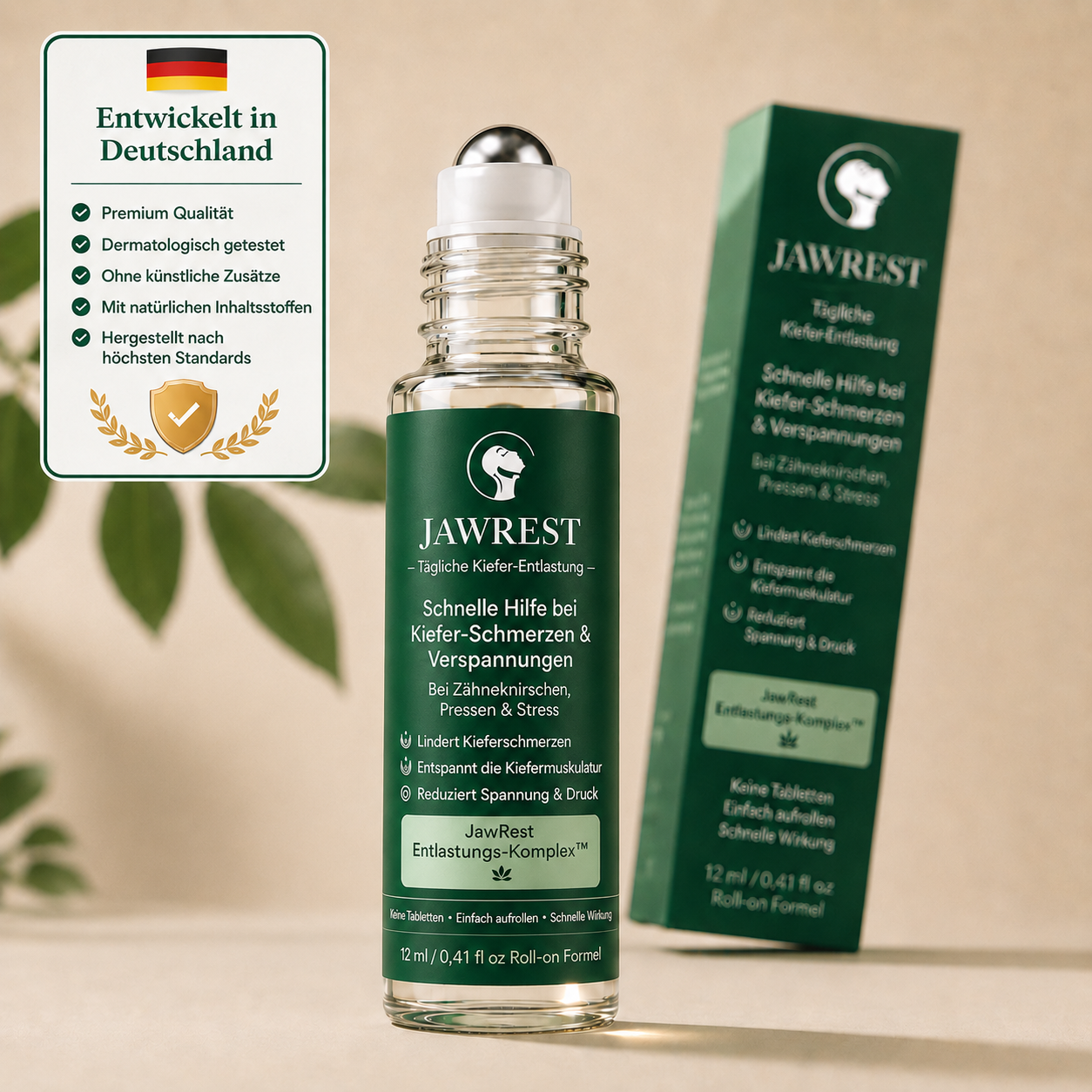 JawRest Daily™ – Schnellhilfe bei Bruxismus & Kieferspannung