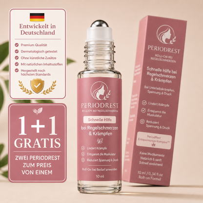 PeriodRest™ – 1+1 Gratis: Schnellhilfe bei Regelschmerzen & Unterleibskrämpfen